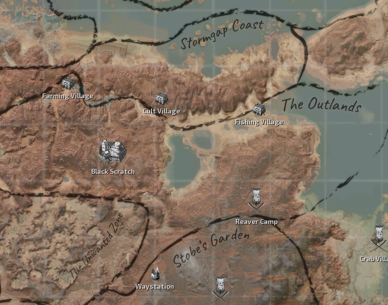 The Outlands Map Locations